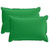 vidaXL Povlak na pol&scaron;t&aacute;ř 2 ks HOUTEN Zelen&aacute; 50 x 75 cm Polyester