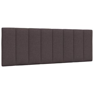 vidaXL Pol&scaron;t&aacute;ř na čelo postele Hanko tmavě hněd&yacute; 120 cm textil