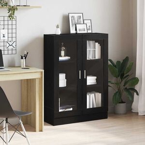 vidaXL Skř&iacute;ňka na knihy Čern&yacute; dub 82,5x30,5x115 cm Dřevěn&aacute; konstrukce