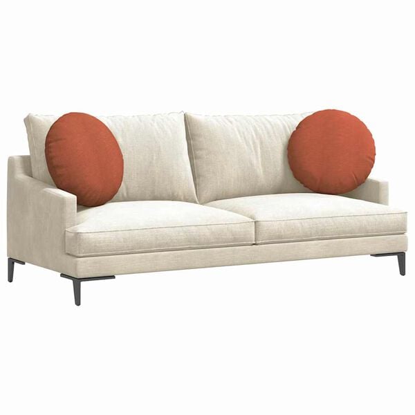 vidaXL Pol&scaron;t&aacute;ře na sedadla 2 pcs Červen&aacute; oranžov&aacute; &Oslash; 50 cm