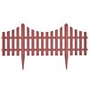 vidaXL Zahradn&iacute; dekorativn&iacute; plot 17 ks 10 m hněd&yacute;