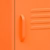 vidaXL Nočn&iacute; stolky 2 ks oranžov&aacute; 35 x 35 x 51 cm ocel