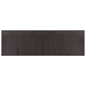 vidaXL Koberec obd&eacute;ln&iacute;kov&yacute; tmavě hněd&yacute; 60 x 200 cm bambus