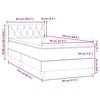 vidaXL Box spring postel s matrac&iacute; světle &scaron;ed&aacute; 80x220 cm samet