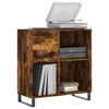 vidaXL Skříňka na LP desky kouřový dub 84,5x38x89 cm kompozitní dřevo