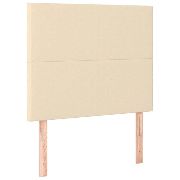 vidaXL Čelo postele s LED kr&eacute;mov&eacute; 90x5x118/128 cm textil