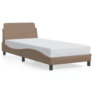 vidaXL R&aacute;m postele Dover cappuccino 80 x 200 cm uměl&aacute; kůže