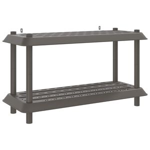 vidaXL Reg&aacute;lov&aacute; jednotka 2 pater 100 x 40 x 55,5 cm PP Světle &scaron;ed&aacute;