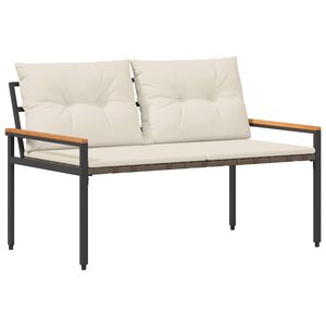 vidaXL Venkovn&iacute; lavice 2 -Seater 116 x 67,5 x 72 cm polyratan