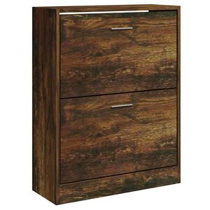 vidaXL Botn&iacute;k kouřov&yacute; dub 63x24x81 cm kompozitn&iacute; dřevo