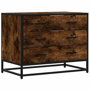 vidaXL Zásuvková skříňka kouřový dub 70x41x56 cm kompozitní dřevo