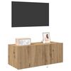 vidaXL TV wall cabinet Artisanový dub 80 x 35 x 31 cm kompozitní dřevo