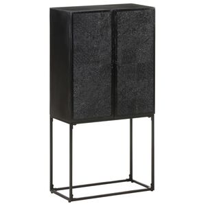 vidaXL Př&iacute;born&iacute;k čern&yacute; 60 x 30 x 120 cm masivn&iacute; ak&aacute;cie a mangovn&iacute;k