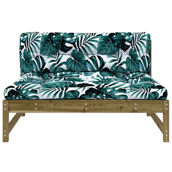 vidaXL Středová pohovka 120 x 80 cm impregnované borové dřevo