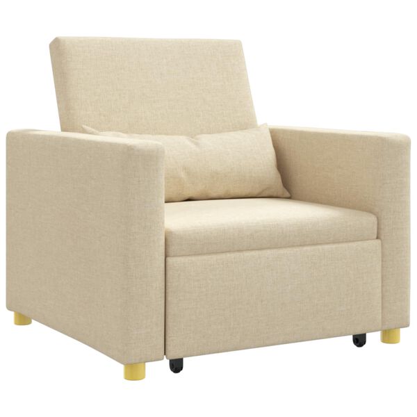 vidaXL Rozkl&aacute;dac&iacute; pohovka - jednolůžkov&aacute; Kr&eacute;mov&aacute; 90 x 165 x 87 cm