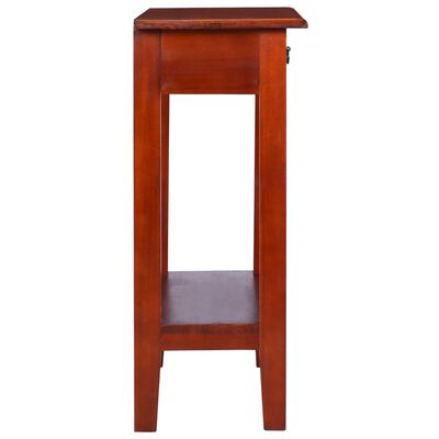 vidaXL Konzolový stolek klasicky hnědý 60 x 30 x 75 cm masivní mahagon