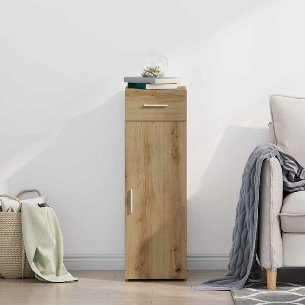 vidaXL Serv&iacute;rovac&iacute; skř&iacute;ň se z&aacute;suvkou Artisanov&yacute; dub 30 x 42,5 x 93 cm