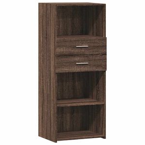 vidaXL Skř&iacute;ň highboard hněd&yacute; dub 45 x 42,5 x 124 cm kompozitn&iacute; dřevo