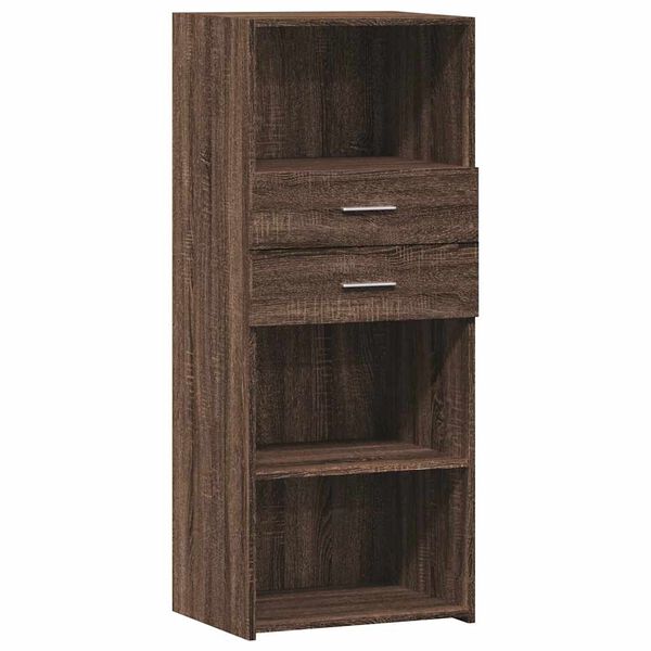 vidaXL Skř&iacute;ň highboard hněd&yacute; dub 45 x 42,5 x 124 cm kompozitn&iacute; dřevo