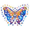UNIDRAGON 323d&iacute;ln&eacute; dřevěn&eacute; puzzle Intergalaxy Butterfly 41 x 30 cm