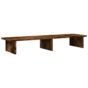 vidaXL Stojan na monitor kouřov&yacute; dub 100 x 27 x 15 cm kompozitn&iacute; dřevo