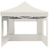 vidaXL Profesionální skládací party stan+stěny hliník 4,5x3 m krémový