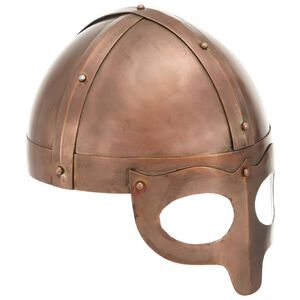 vidaXL Vikingsk&aacute; přilba pro LARPy replika měděn&aacute; ocel