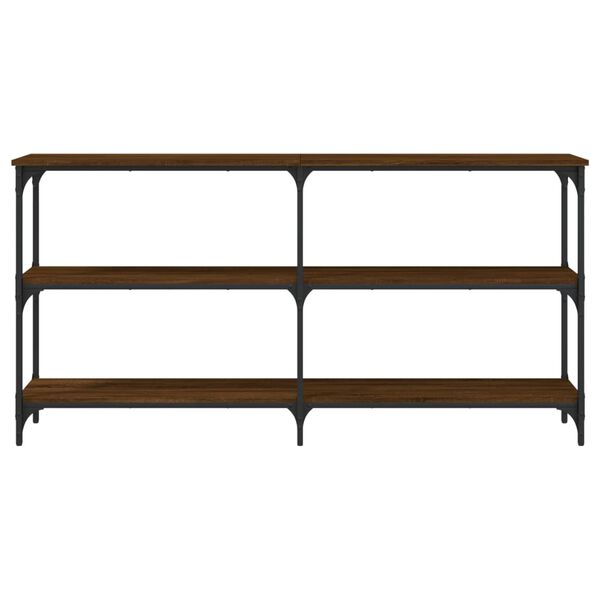 vidaXL Konzolov&yacute; stolek hněd&yacute; dub 150 x 29 x 75 cm kompozitn&iacute; dřevo