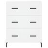 vidaXL Skř&iacute;ň highboard b&iacute;l&aacute; 69,5 x 34 x 180 cm kompozitn&iacute; dřevo