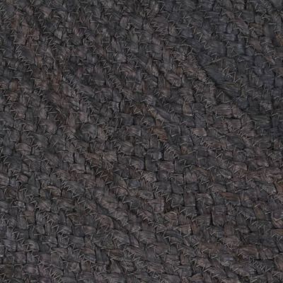 vidaXL Ručně vyrobený koberec juta kulatý 210 cm tmavě šedý