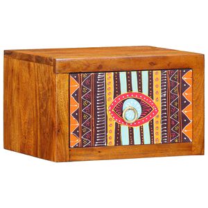 vidaXL Nočn&iacute; skř&iacute;ňka se z&aacute;suvkou Hněd&aacute; 35 x 30 x 22 cm