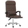 vidaXL Mas&aacute;žn&iacute; polohovac&iacute; kancel&aacute;řsk&eacute; křeslo hněd&eacute; uměl&aacute; kůže