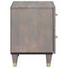 vidaXL Noční skříňka Šedá 40 x 33 x 46 cm Masivní mangové dřevo