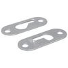 vidaXL Kl&iacute;čov&yacute; z&aacute;věs 2 ks Stř&iacute;brn&aacute; 45 x 16 x 3.5 mm Železo