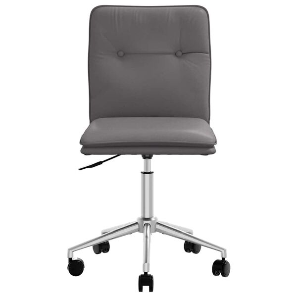 vidaXL J&iacute;deln&iacute; židle &scaron;ed&aacute; uměl&aacute; kůže