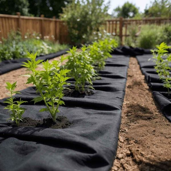 vidaXL Geotextiln&iacute; membr&aacute;na čern&aacute; 1 x 10 m polyesterov&eacute; vl&aacute;kno