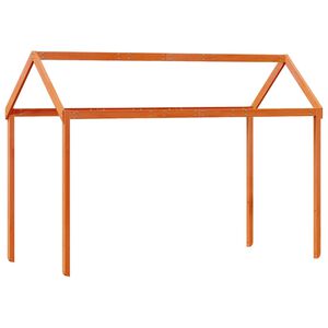 vidaXL Střecha na dětskou postel hněd&aacute; 217x95,5x159 cm borov&eacute; dřevo