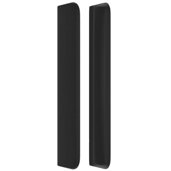 vidaXL Čelo postele typu u&scaron;&aacute;k čern&eacute; 93x16x118/128 cm uměl&aacute; kůže