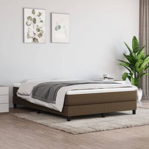 vidaXL Ta&scaron;tičkov&aacute; matrace středn&iacute; tvrdost tmavě hněd&aacute; 140 x 200 x 20 cm textil