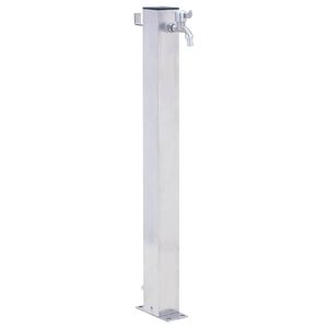 vidaXL Zahradn&iacute; sloupek na vodu 40 cm nerezov&aacute; ocel čtvercov&yacute;