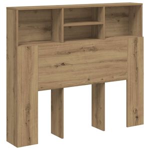 vidaXL Čelo postele s &uacute;ložn&yacute;m prostorem dub artisan 120x19x103,5 cm