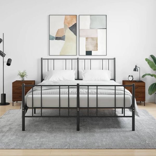 vidaXL Nočn&iacute; stolky 2 ks hněd&yacute; dub 40 x 35 x 47,5 cm kompozitn&iacute; dřevo