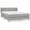 vidaXL Box spring postel s matrac&iacute; světle &scaron;ed&aacute; 140 x 200 cm textil