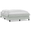 vidaXL Box spring postel s matrac&iacute; světle &scaron;ed&aacute; 140x210 cm samet