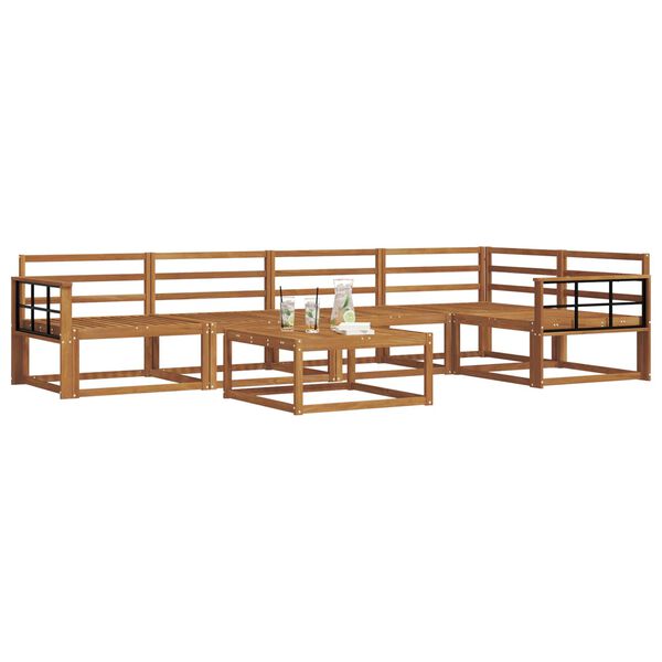 vidaXL Venkovn&iacute; pohovkov&aacute; souprava 6 pcs Př&iacute;rodn&iacute;