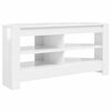 vidaXL Rohov&aacute;skř&iacute;ňnaTV 102 x 40,5 x 45 cm Vysoce leskl&aacute; b&iacute;l&aacute;