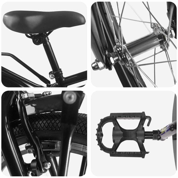 vidaXL Dětsk&eacute; Kolo 18 palců pro 5-7 let Čern&aacute;