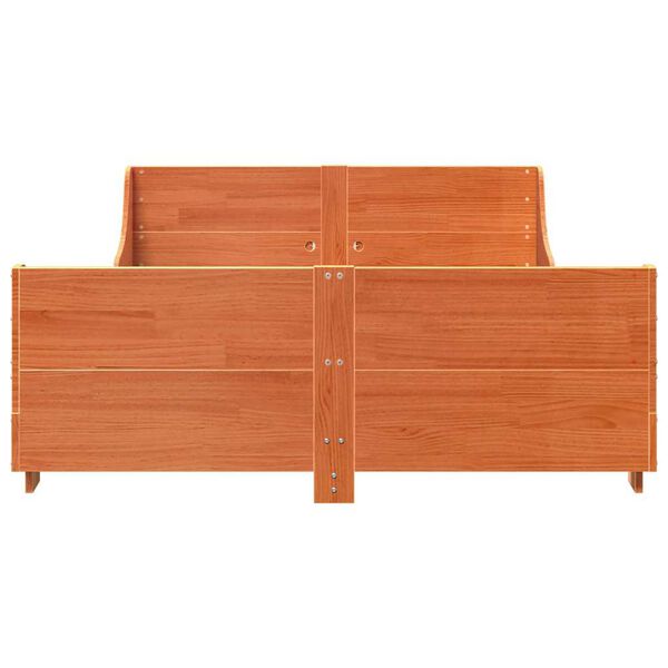 vidaXL Postel bez matrace voskově hněd&aacute; 120 x 200 cm masivn&iacute; borovice