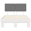 vidaXL Rám postele s čalouněným čelem s čelo Světle šedá 120 x 200 cm