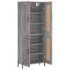 vidaXL Skř&iacute;ň highboard &scaron;ed&aacute; sonoma 69,5 x 34 x 180 cm kompozitn&iacute; dřevo